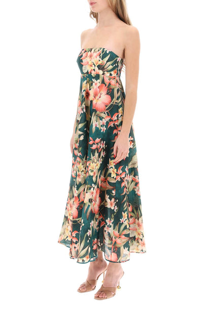 Zimmermann Lexi Floral Maxi Dress   Green