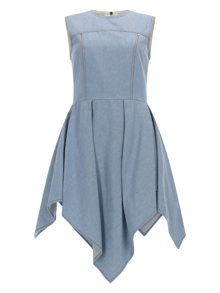ABITO IN DENIM CON GONNA ASIMMETRICA
