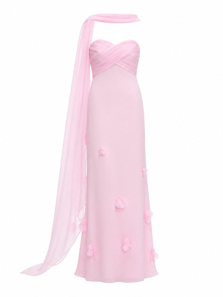 ABITO IN GEORGETTE CON FOULARD