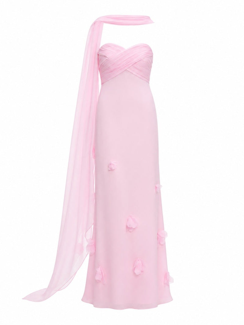 ABITO IN GEORGETTE CON FOULARD