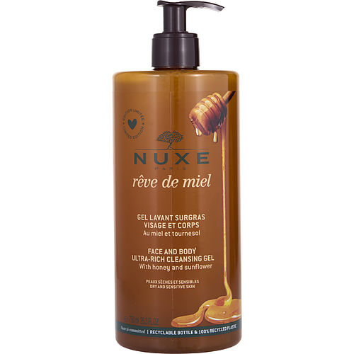Nuxe - Reve De Miel Face & Body Ultra-Rich Cleansing Gel (Dry & Sensitive Skin)  --750ml/25.3oz
