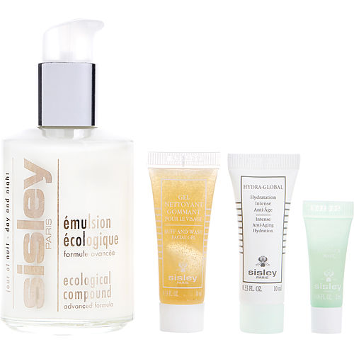 Sisley - Emulsion Ecologique Set: Ecological Compound 125ml + Facial Gel 10ml + Anti-Aging Hydration 10ml + Eye Contour Mask 2ml --4pcs