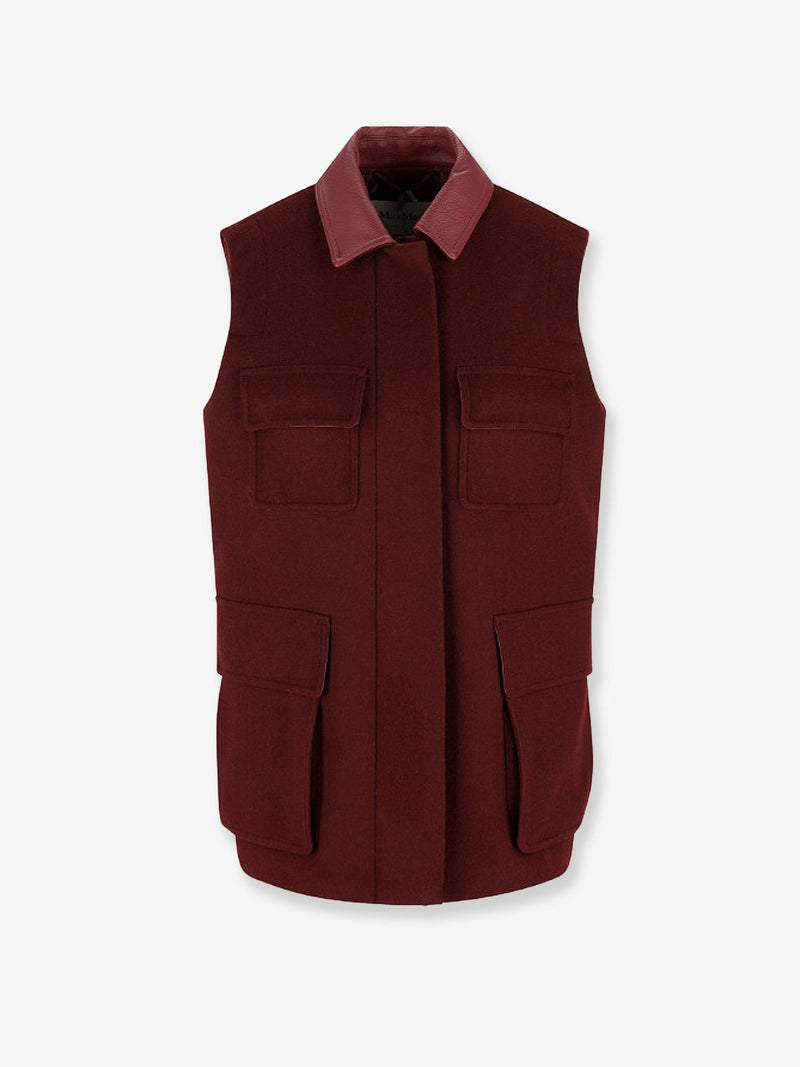 Aeroso wool, alpaca and cashmere sleeveless coat