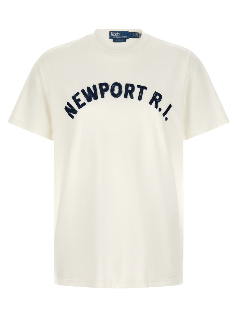 Aged effect patch T-shirt