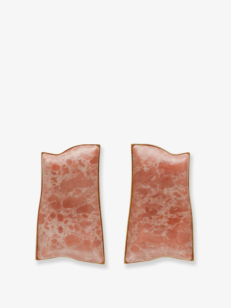Alaya stone-effect resin earrings