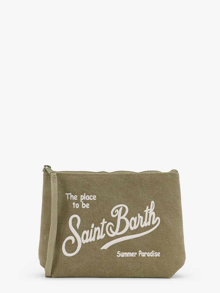 Aline canvas clutch