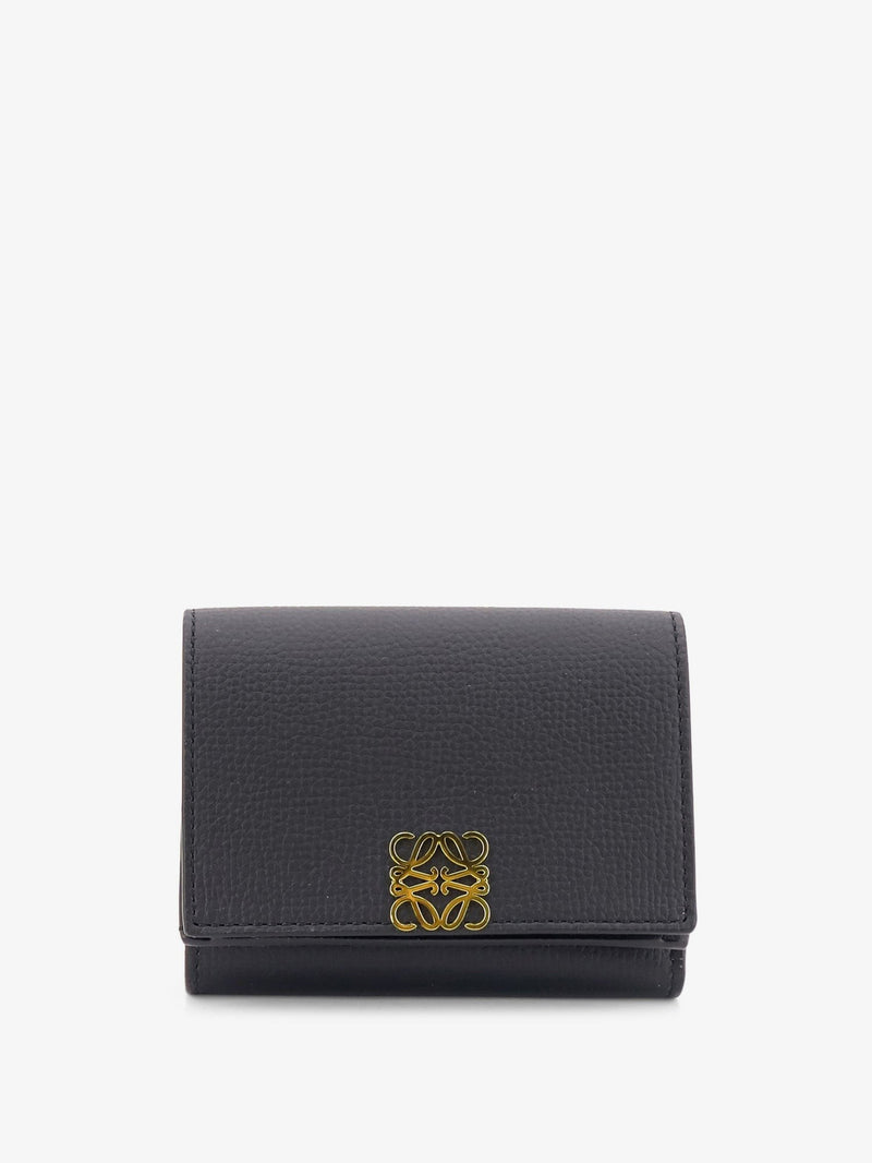 Anagram Tri-Fold Leather Wallet