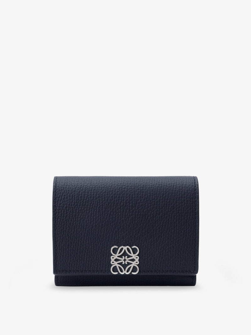 Anagram Trifold Leather Wallet