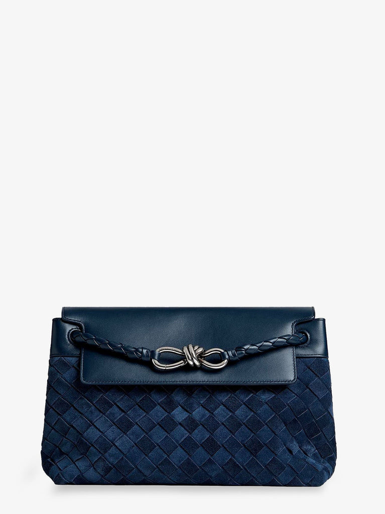 Andiamo Messenger suede crossbody bag with Intrecciato motif