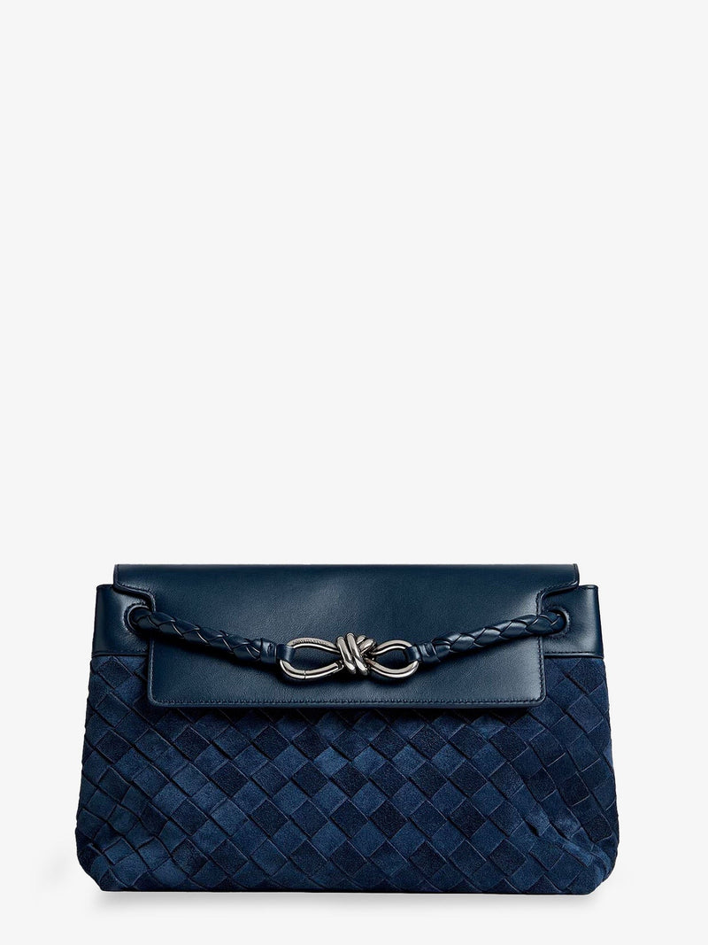 Andiamo Messenger suede crossbody bag with Intrecciato motif