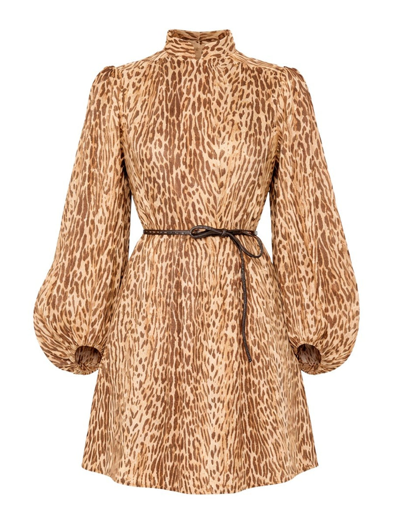 ANIMAL PRINT MINI DRESS