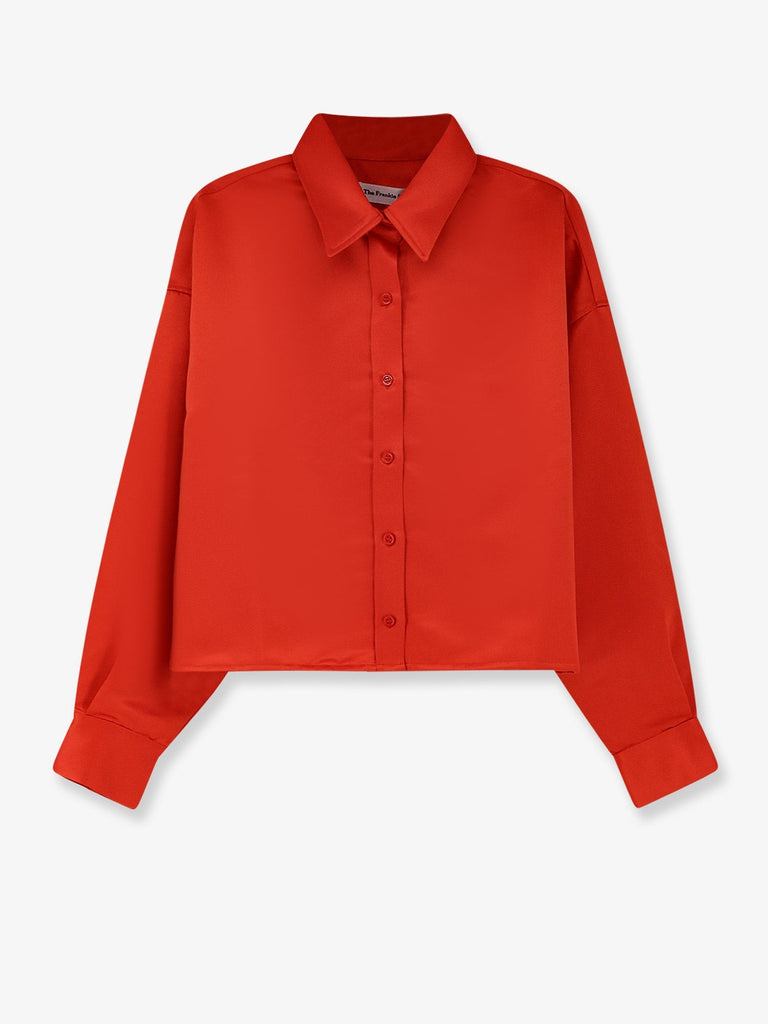 Arlen satin boxy shirt