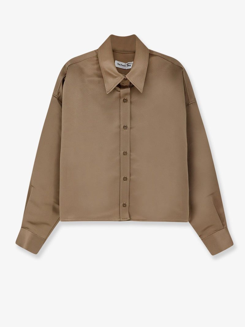 Arlen satin boxy shirt