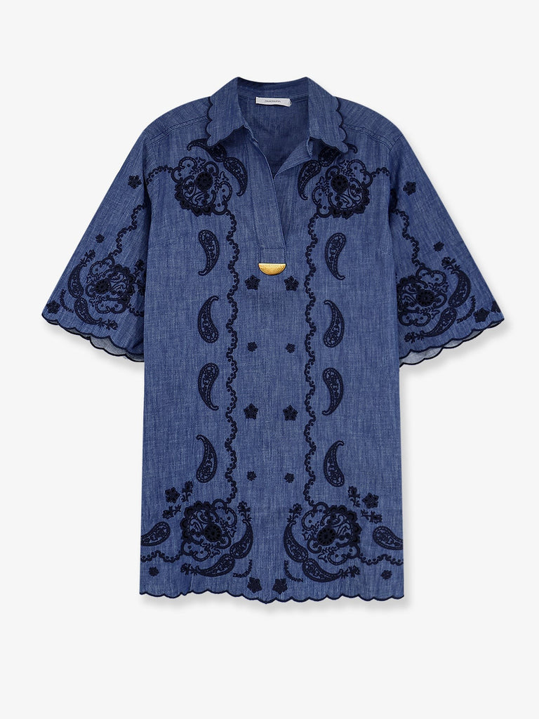Aster denim mini dress