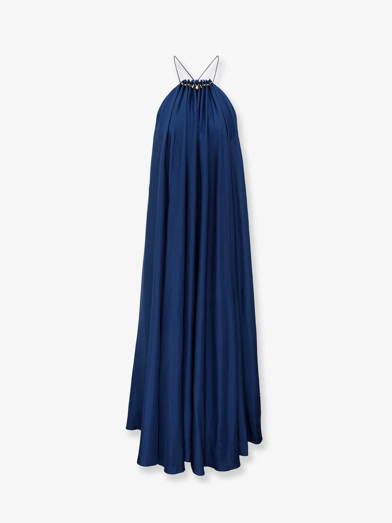 Aster long silk dress