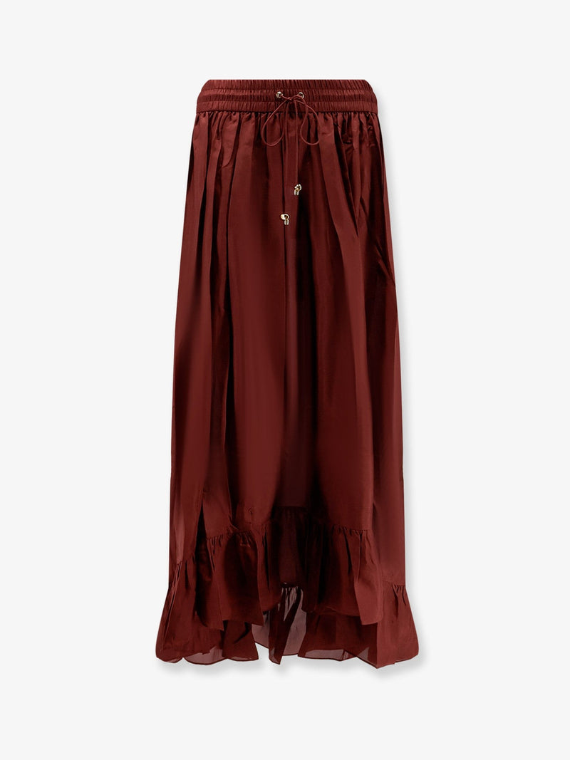 Aster silk skirt