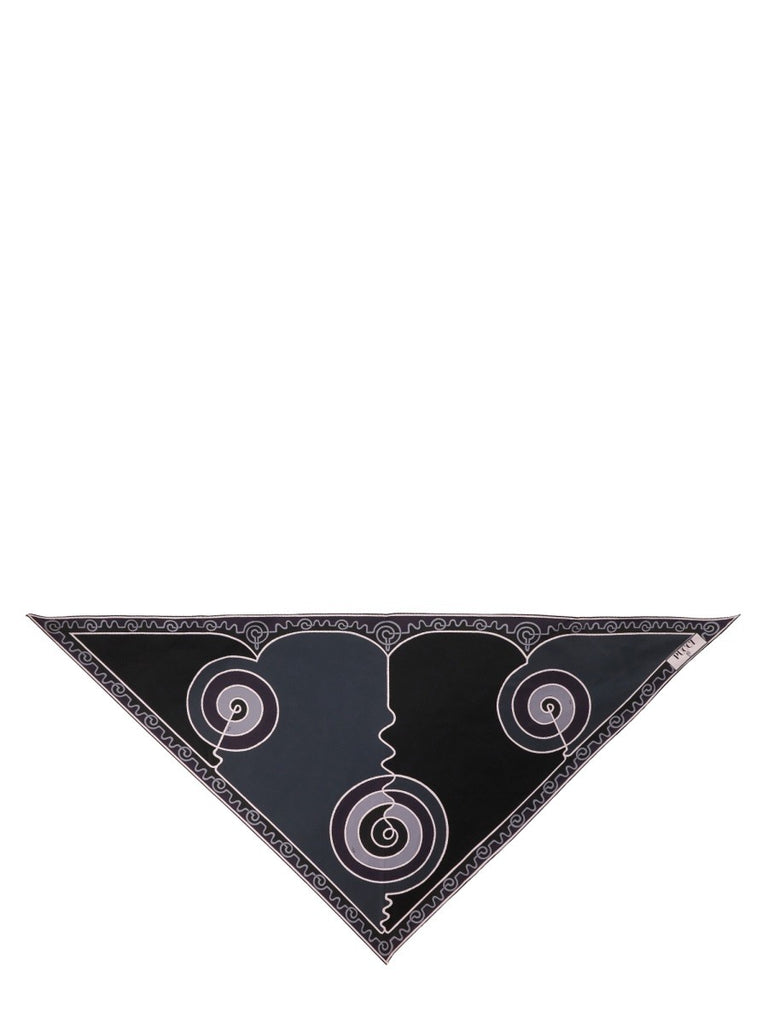ASTRO PRINT TRIANGLE SCARF