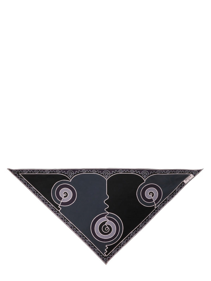 ASTRO PRINT TRIANGLE SCARF