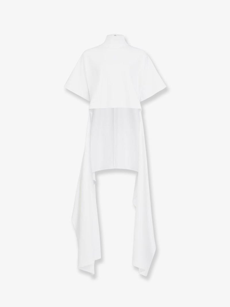 Asym cotton blend t-shirt