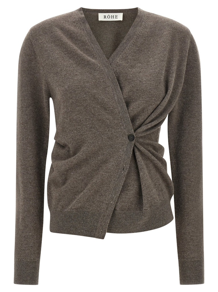 Asymmetrical 'Twisted ballet' cardigan