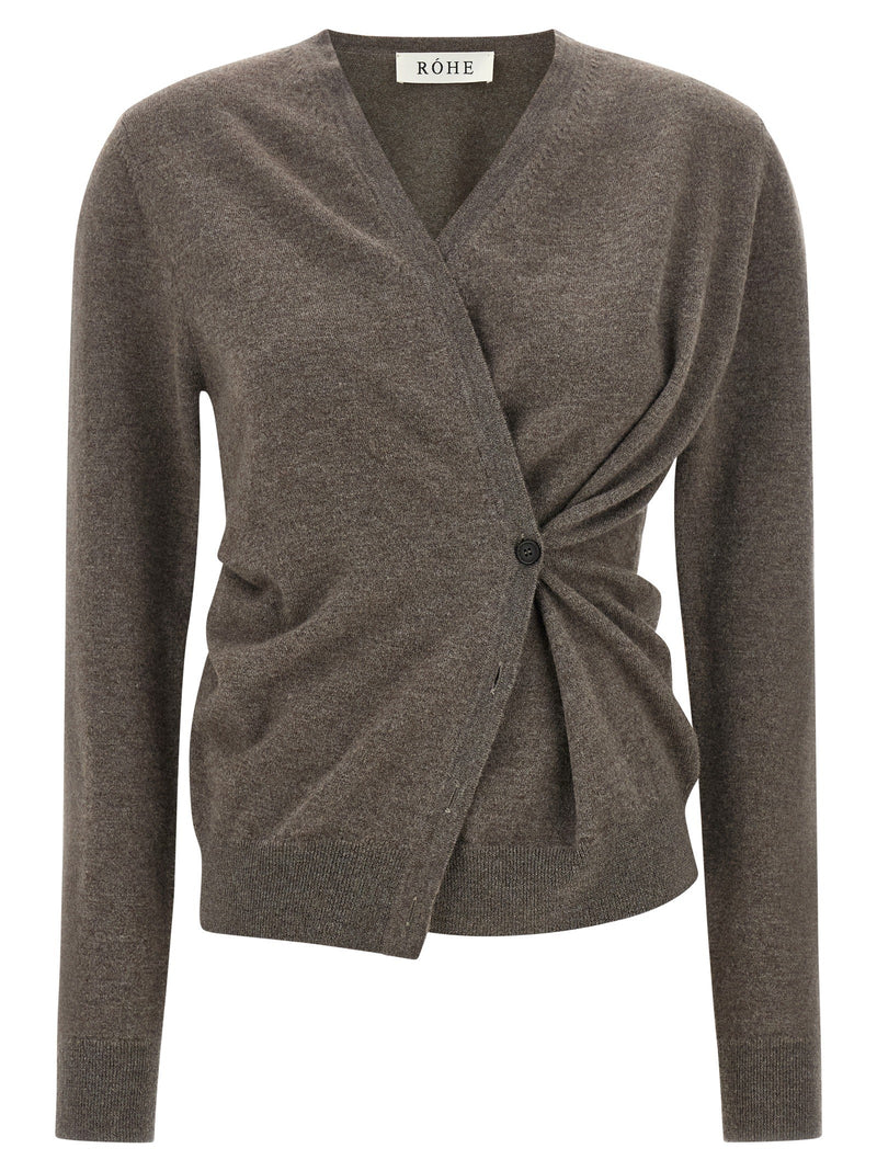Asymmetrical 'Twisted ballet' cardigan