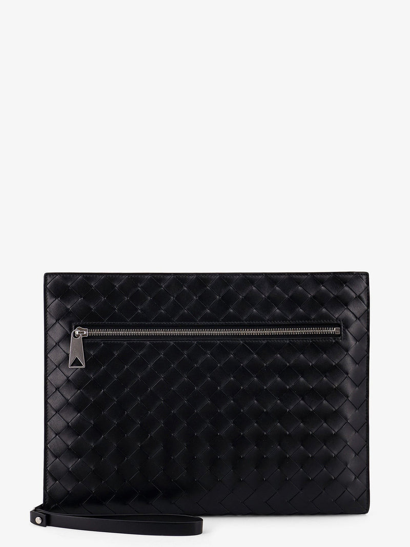 Avenue leather document case with Intrecciato motif