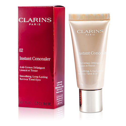 Clarins - Instant Concealer - # 02 (Pinky Beige)  --15ml/0.5oz