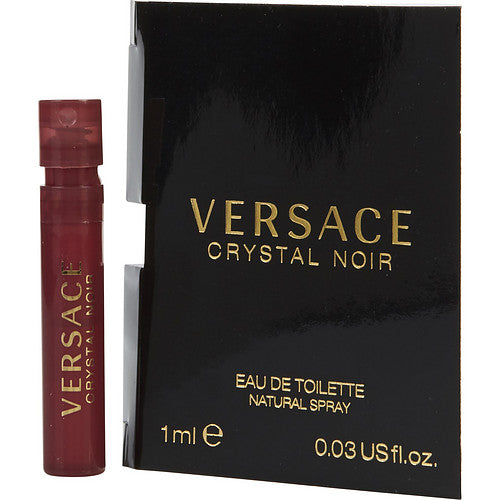 VERSACE CRYSTAL NOIR - EDT SPRAY VIAL ON CARD