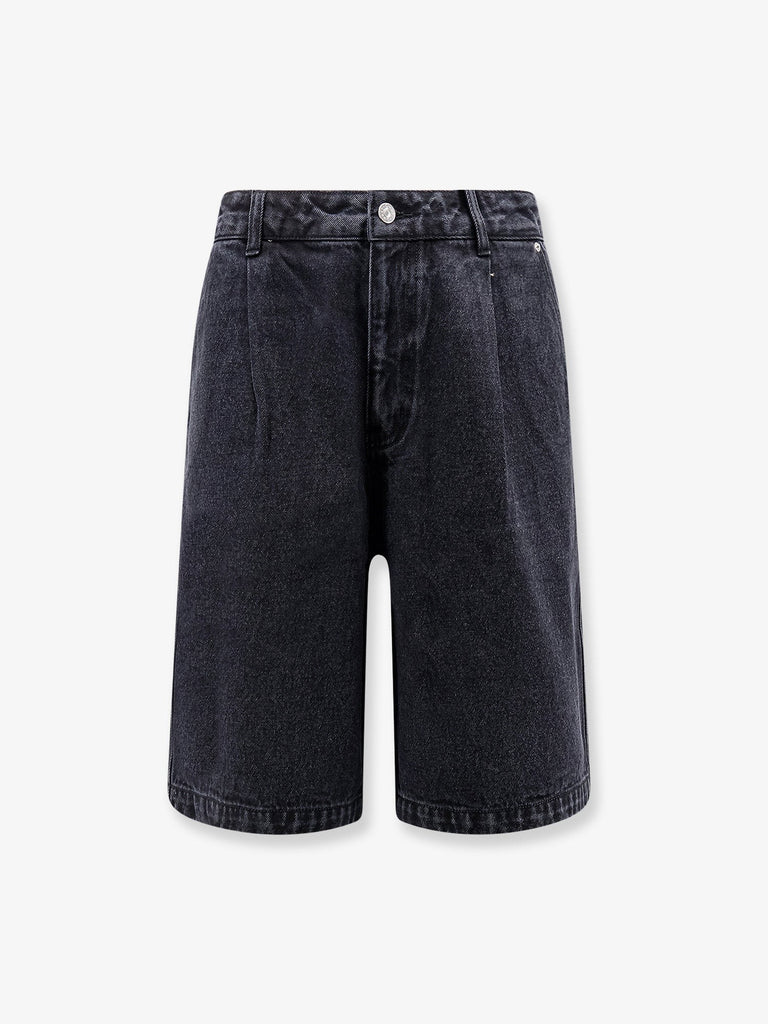 Back denim bermuda shorts