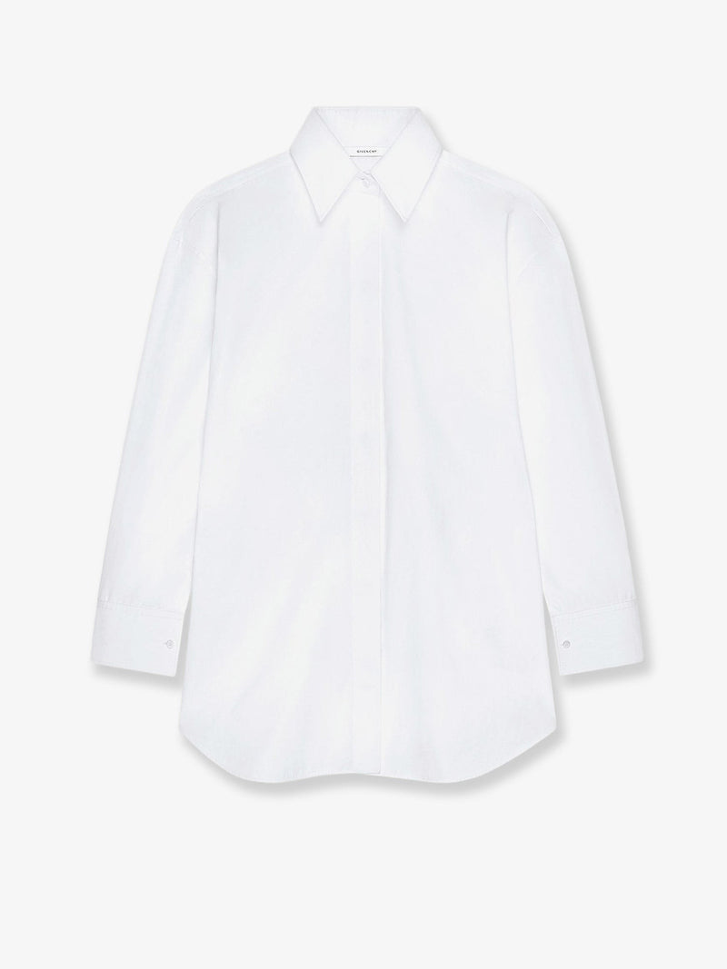 Backless cotton shirt