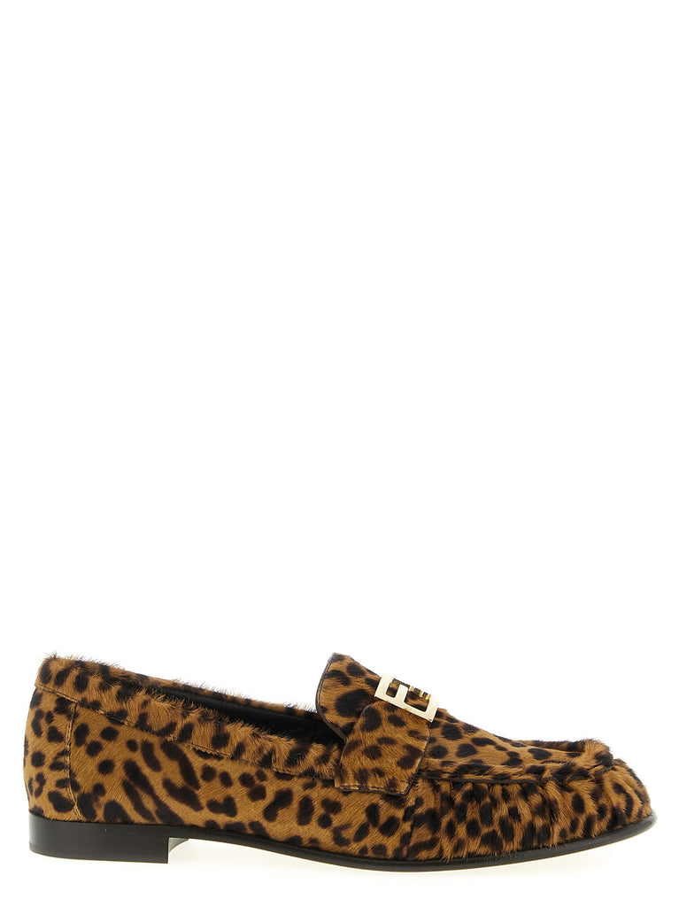 'Baguette' pony hair loafers