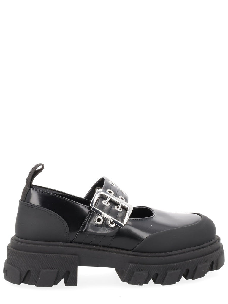 BALLERINA WITH LOGO BUCKLE
