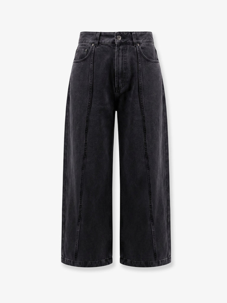 Balloon fit black denim jeans