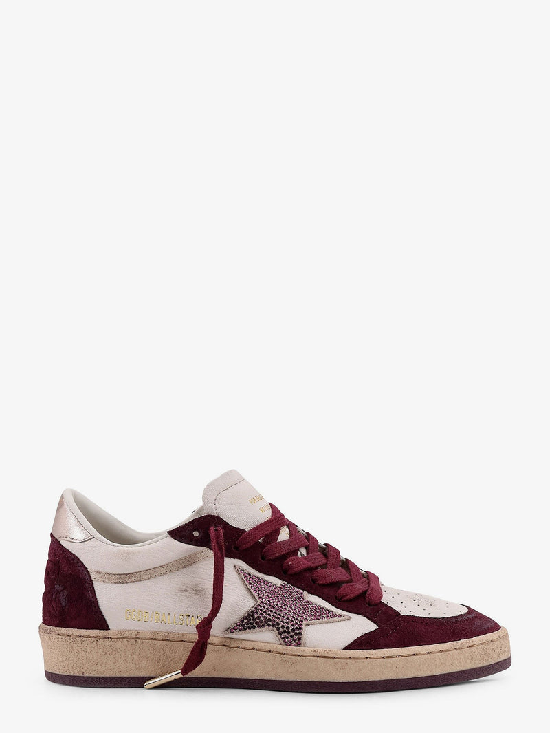 Ballstar leather sneakers with Swarovski logo on the side