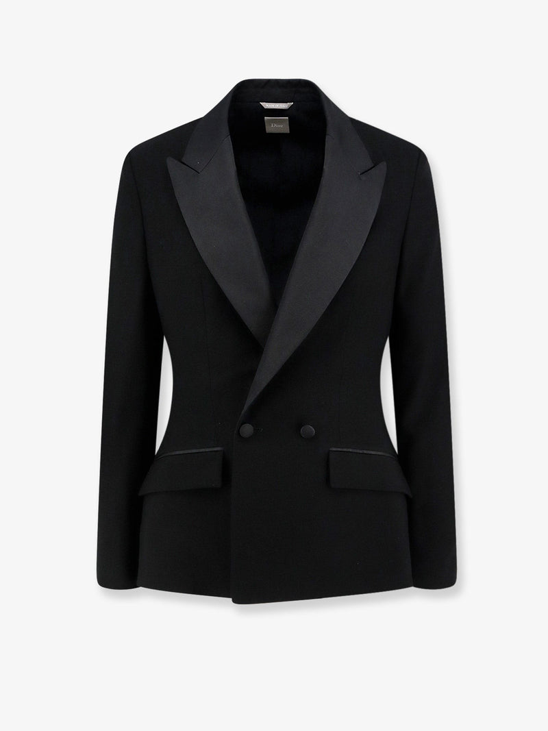 Bar virgin wool tuxedo blazer