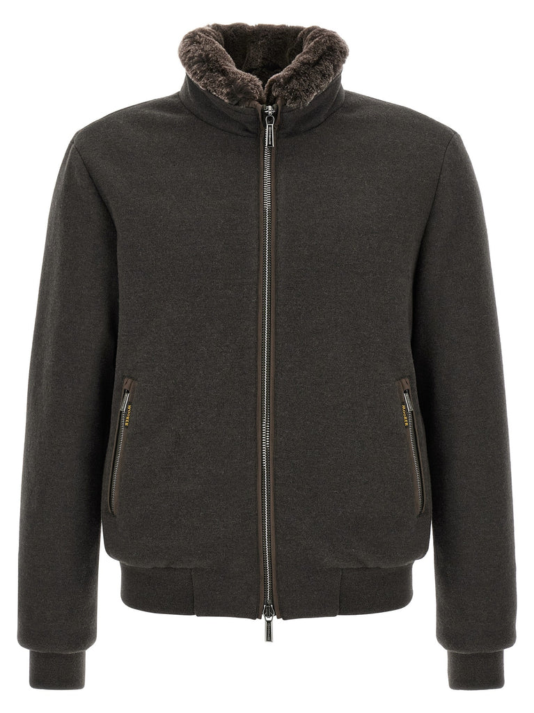 'Bellati-MRW' bomber jacket - 'Acqua' line