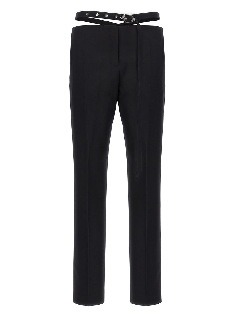 Belt detail trousers