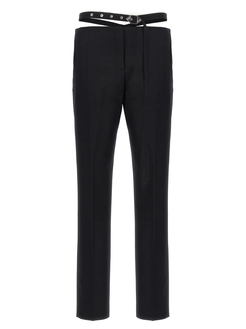 Belt detail trousers