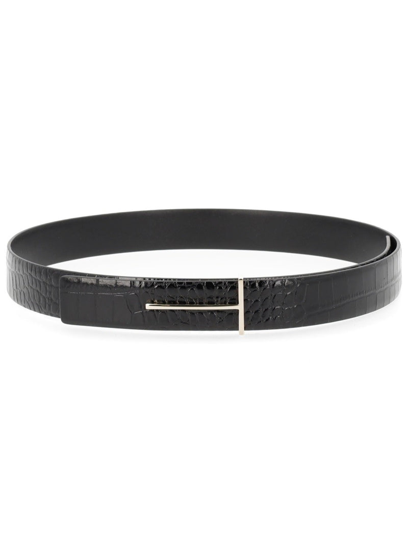 BELT WITH BUCKLE "T"