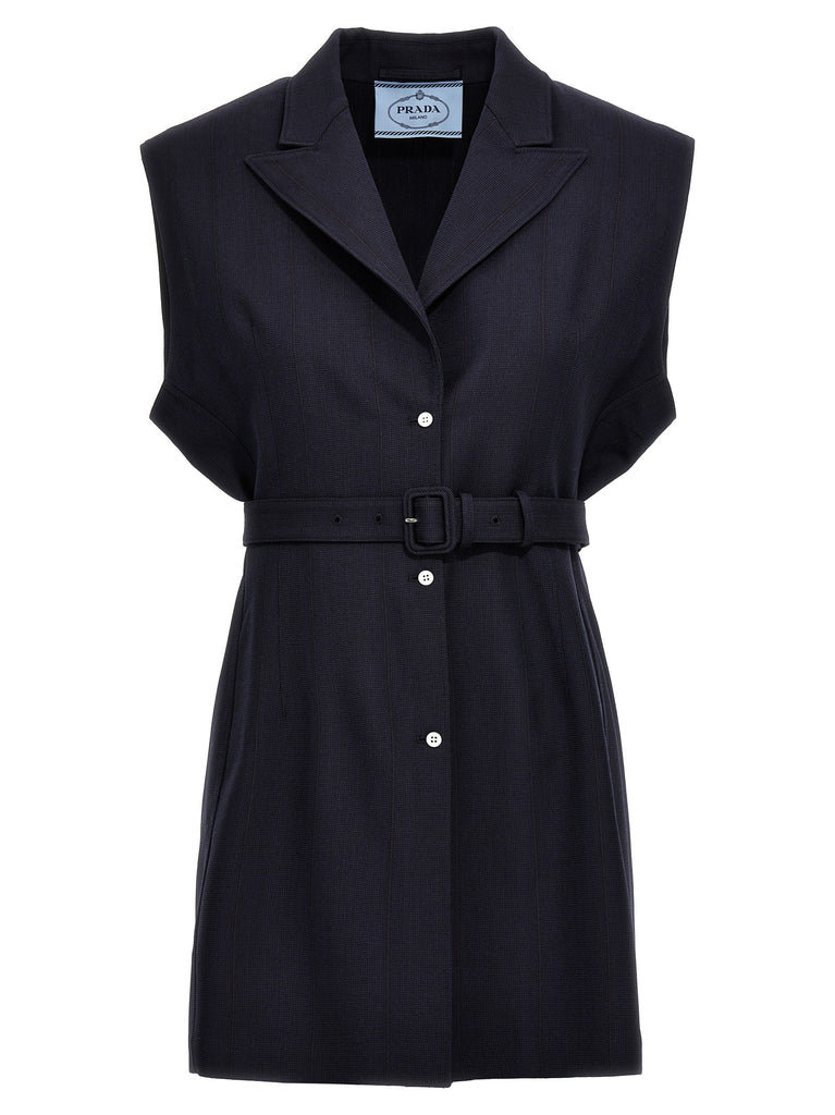 Belt wool vest