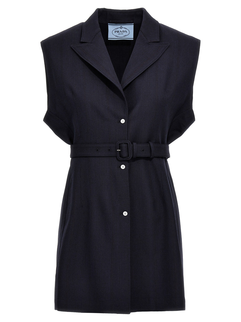 Belt wool vest