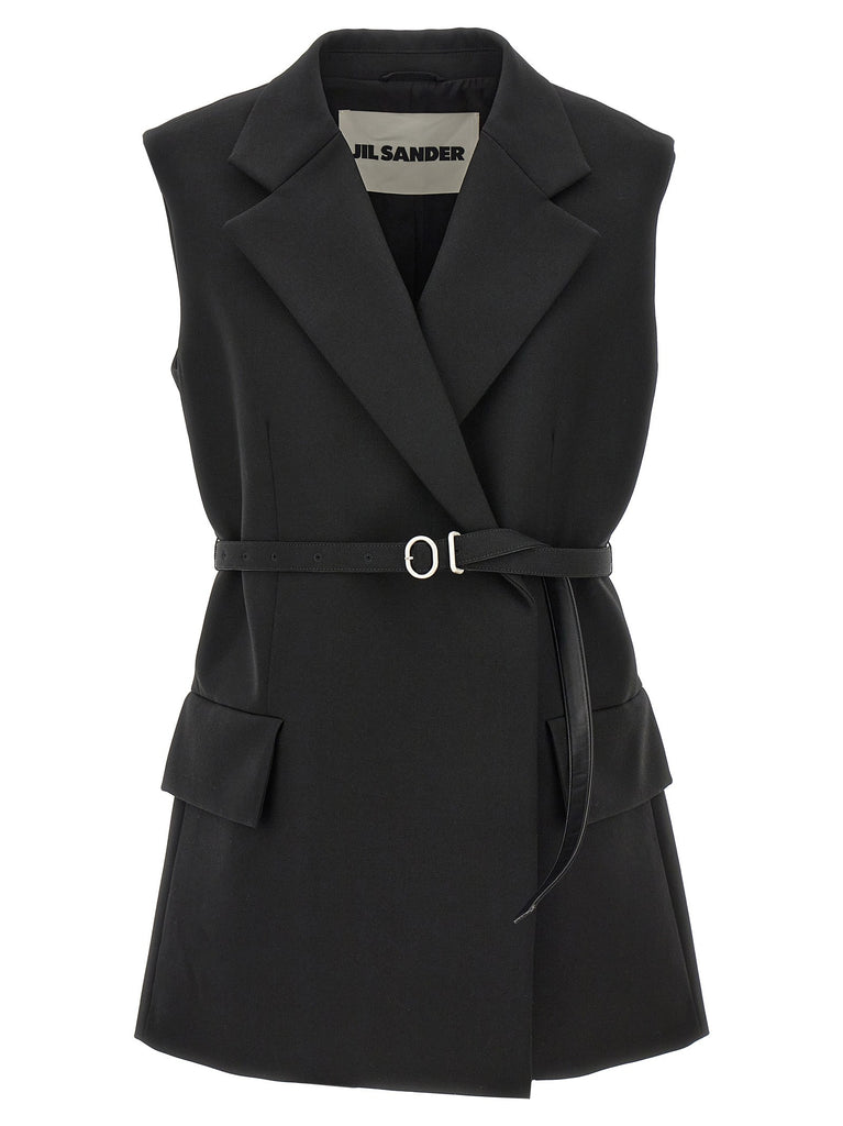 Belt wool vest