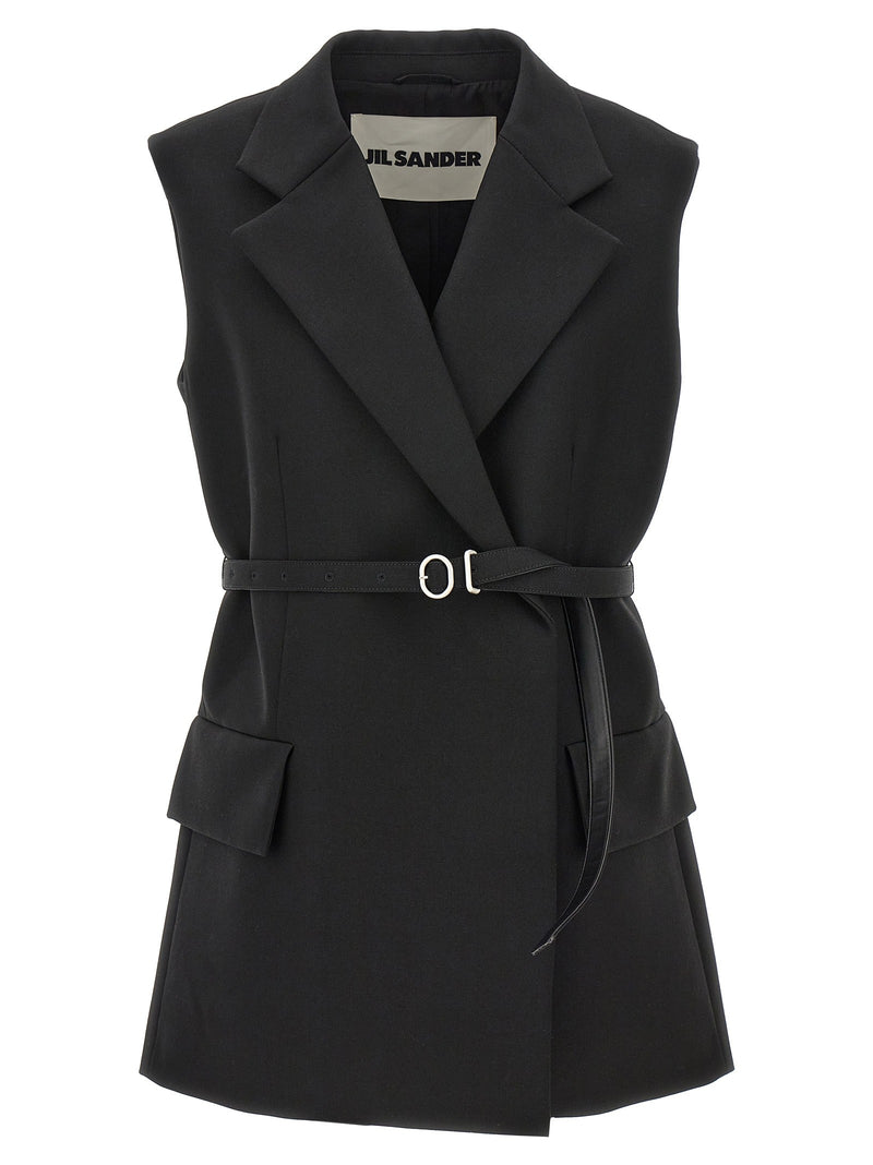 Belt wool vest