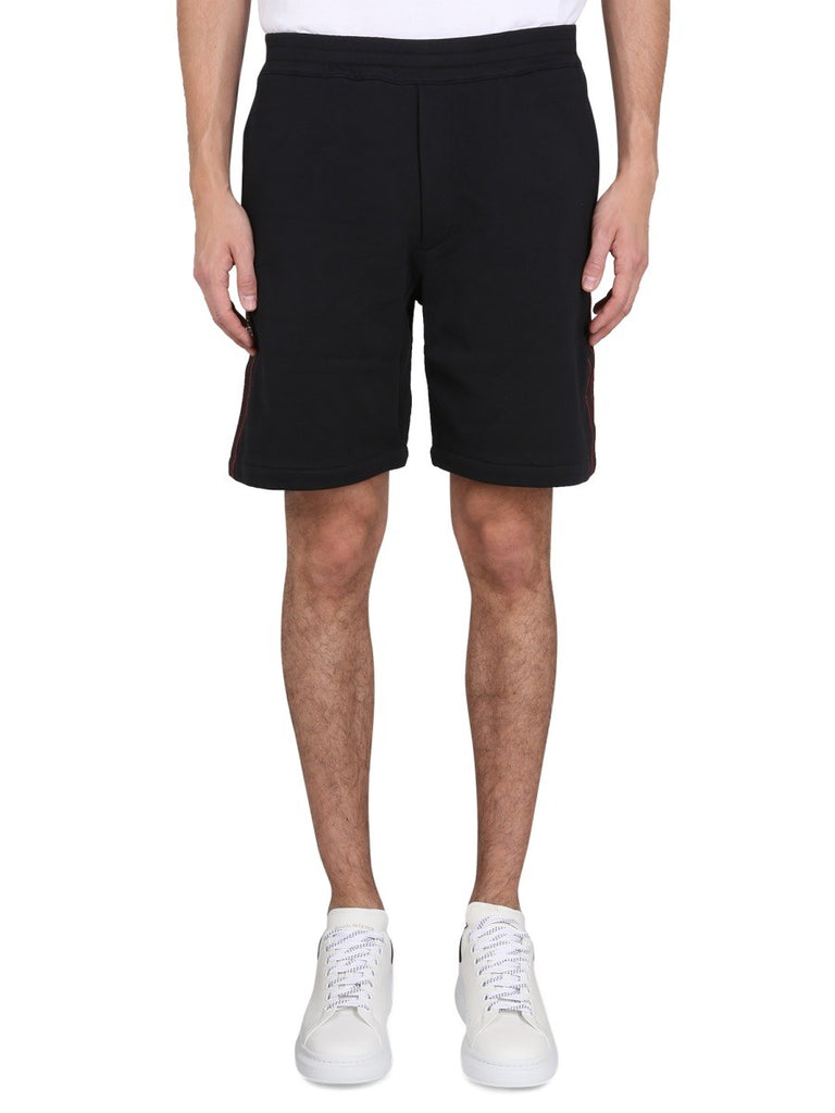 BERMUDA SHORTS WITH SELVEDGE LOGO BAND