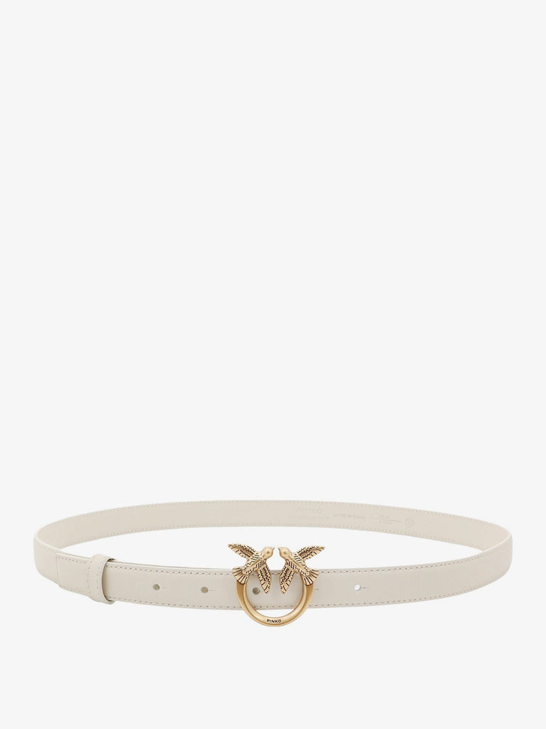Berry leather belt