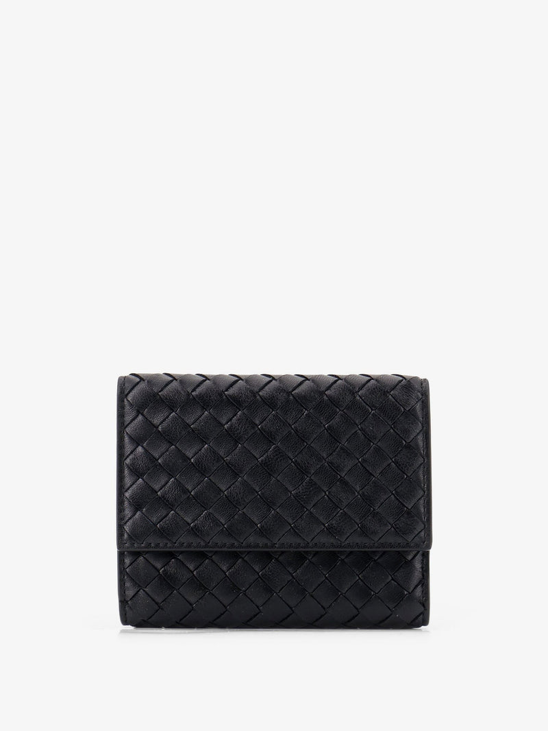 Bi-fold Intrecciato wallet with zip