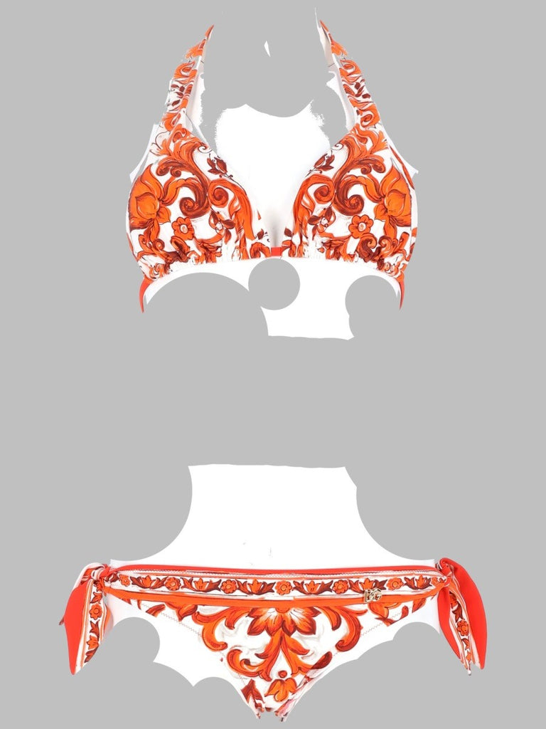 BIKINI TRIANGOLO STAMPA MAIOLICA