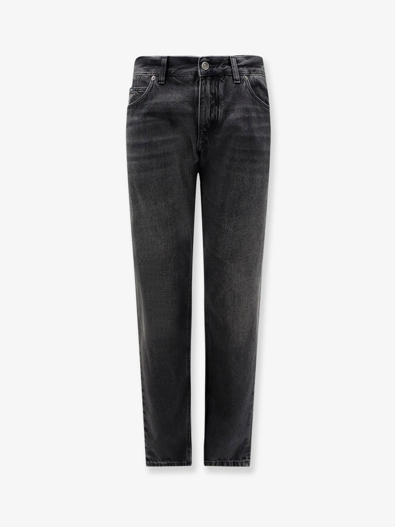 Black denim trousers