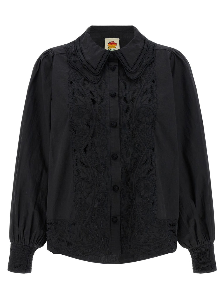 'Black embroidered' shirt