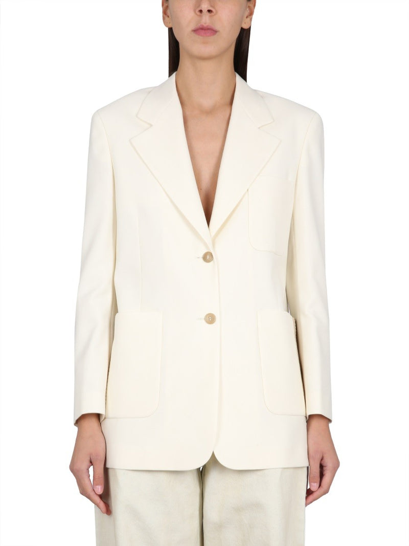 BLAZER WITH KNIT DETAIL